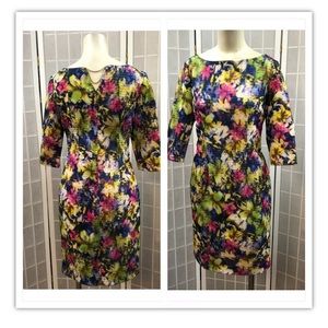 Gyalwana, dress,casual,multicolor, flowers,size9.: